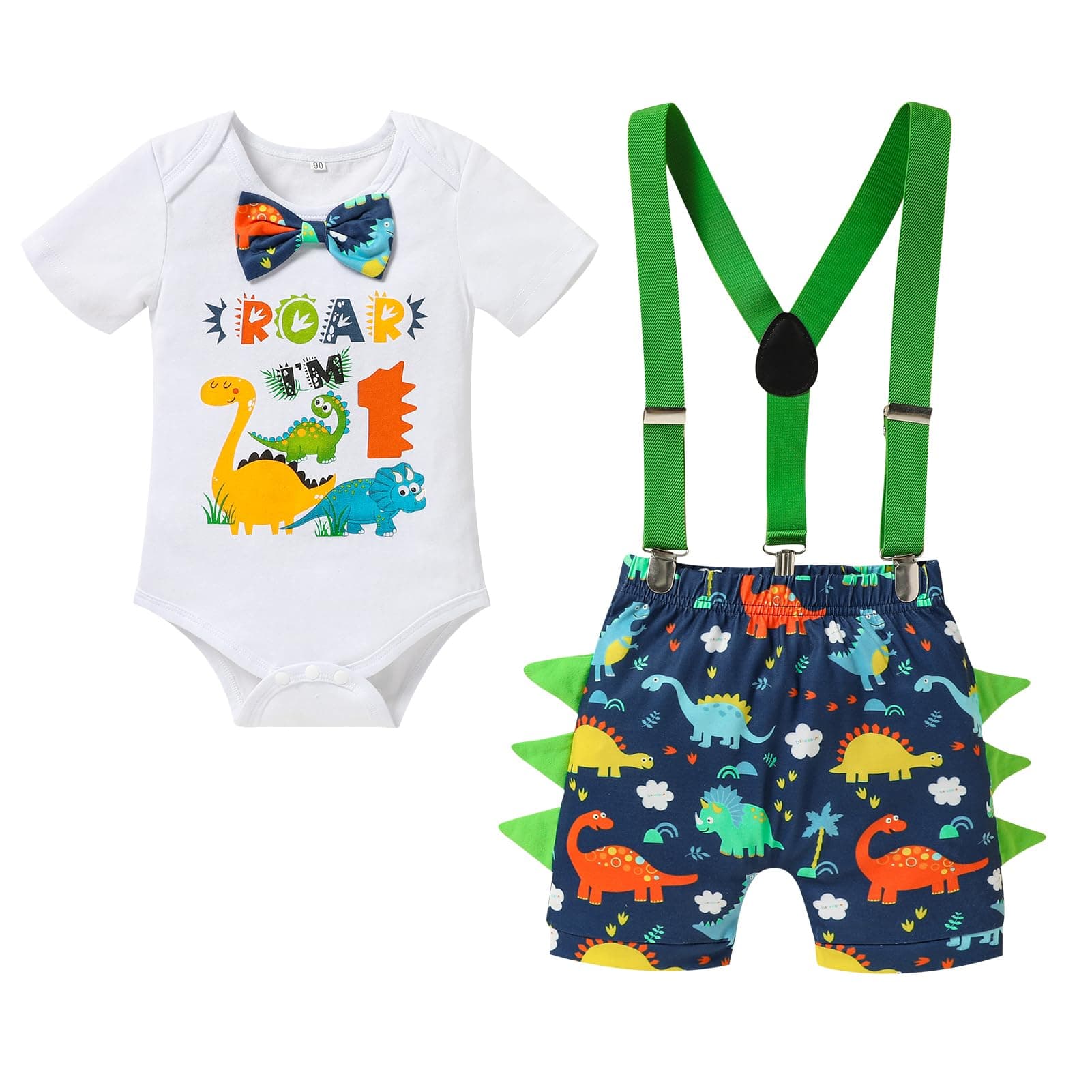 Viworld Baby Boys 1st Birthday Cake Smash Outfit Set