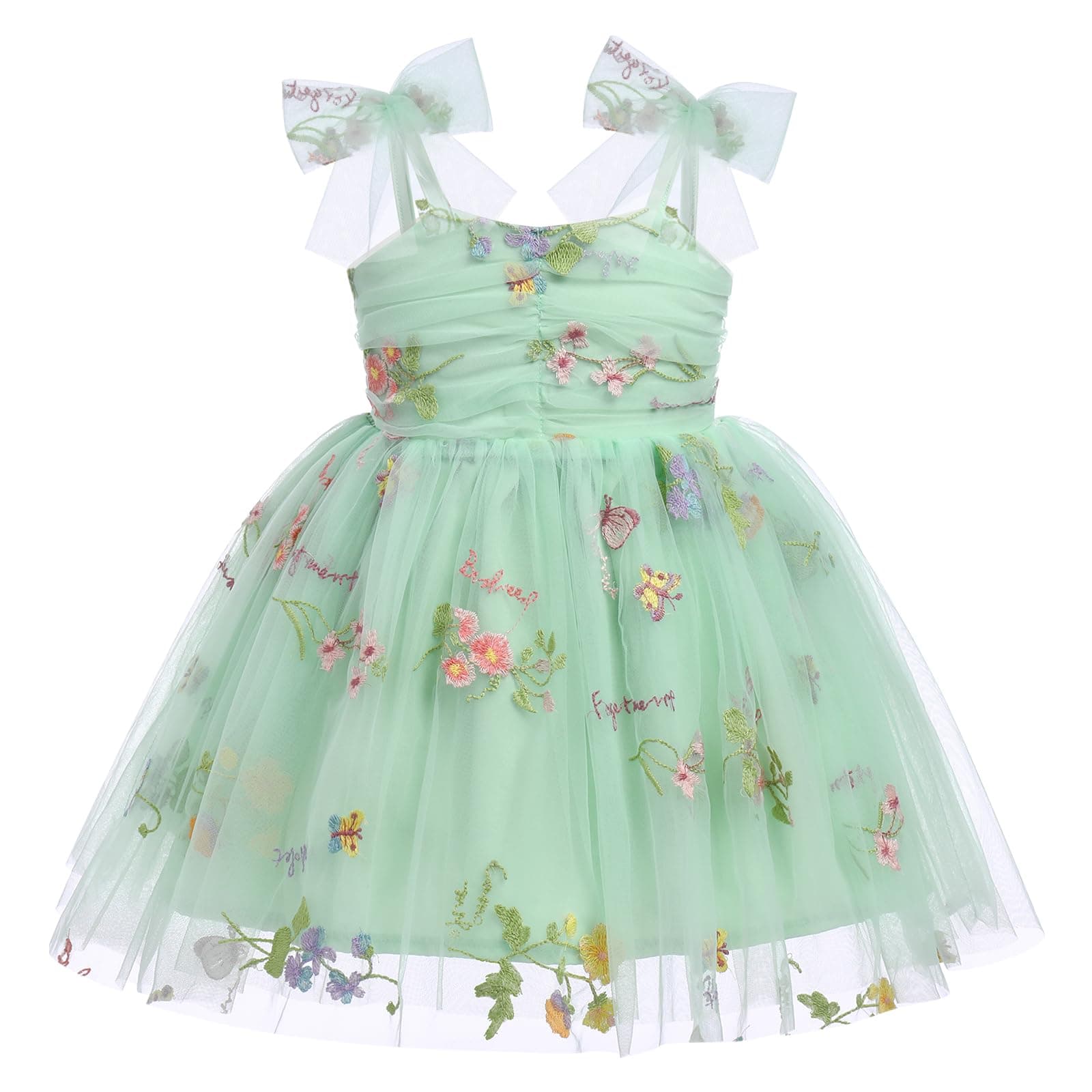 Sequin Ruffle Tulle Bowknot Sundress for Baby Girls