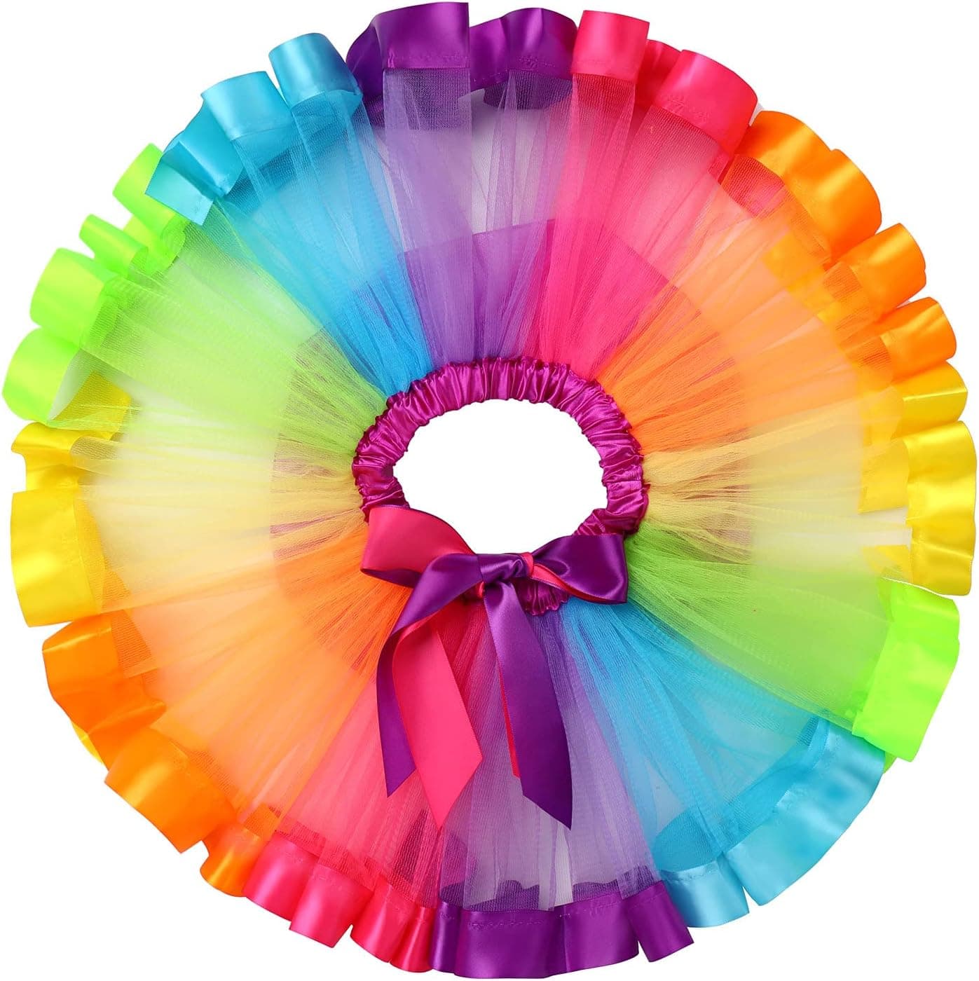 Baby Girls Watermelon 1st Birthday Outfit Cake Smash Romper Rainbow Tutu Skirt Headband Summer Clothes for Photo Shoot