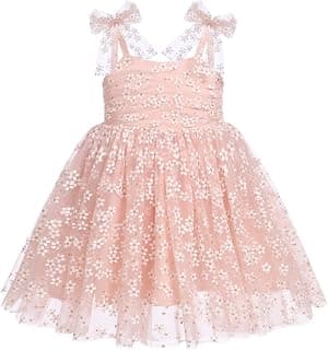 Toddler Baby Girl Birthday Princess Dress Shiny Confetti Boho Rainbow Cake Smash Photo Shoot Outfit for 1-6T