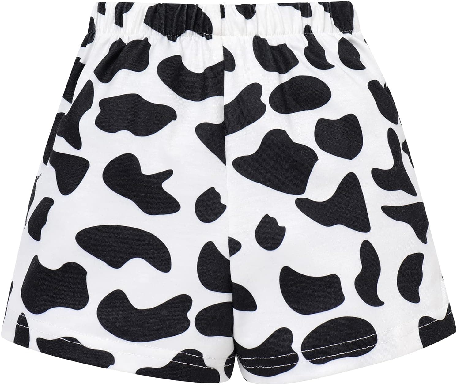 Baby Boy Farm Cow 1st Birthday Outfit Cake Smash Animals Print Shorts + Suspenders + Headband + Bowtie for Photo Shoot