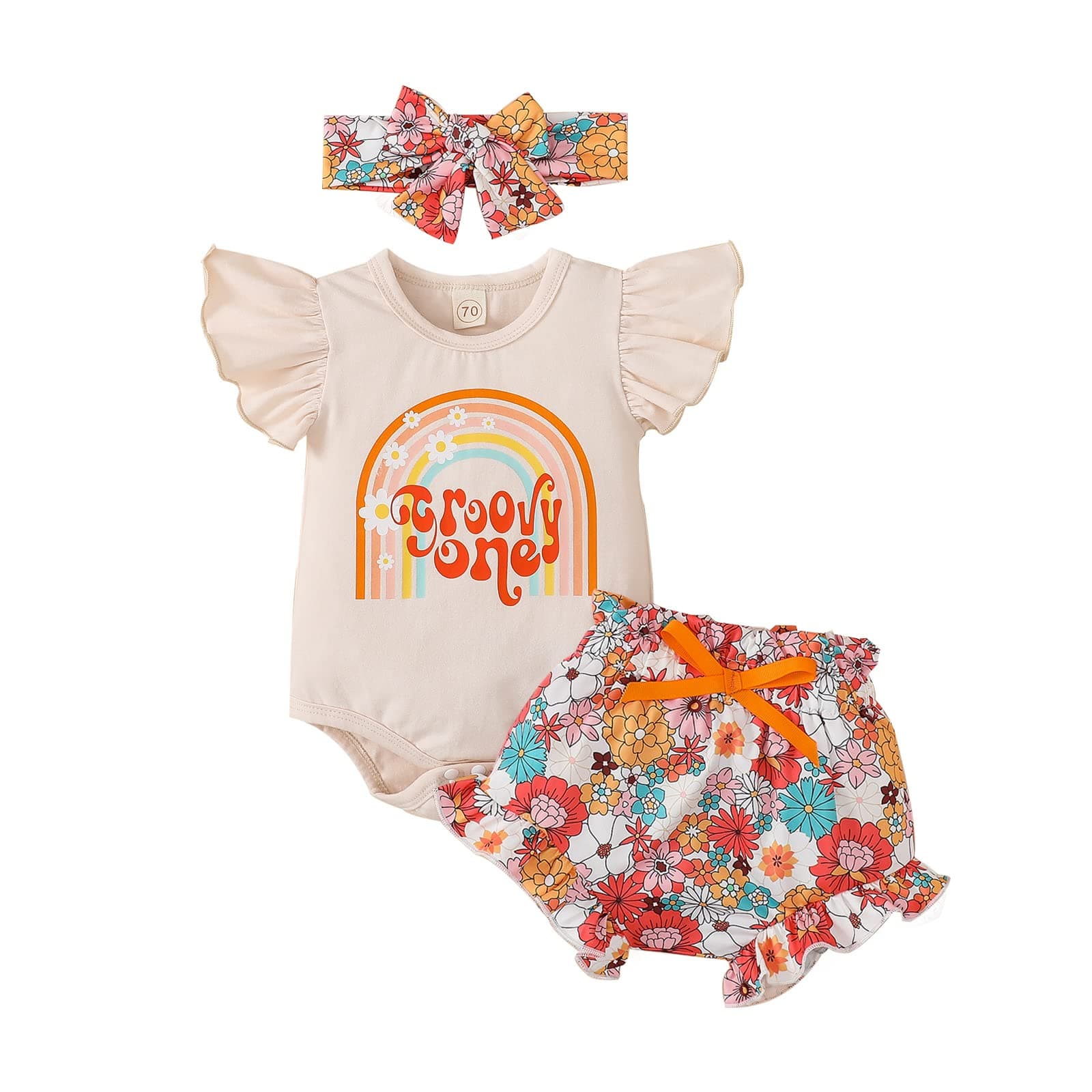 ADXSUN Baby Girl First Birthday Outfit Set