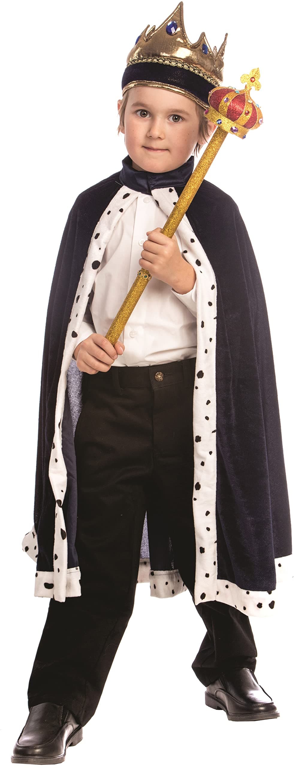 America King Crown & Robe - Kids Costume - One Size Fits Most