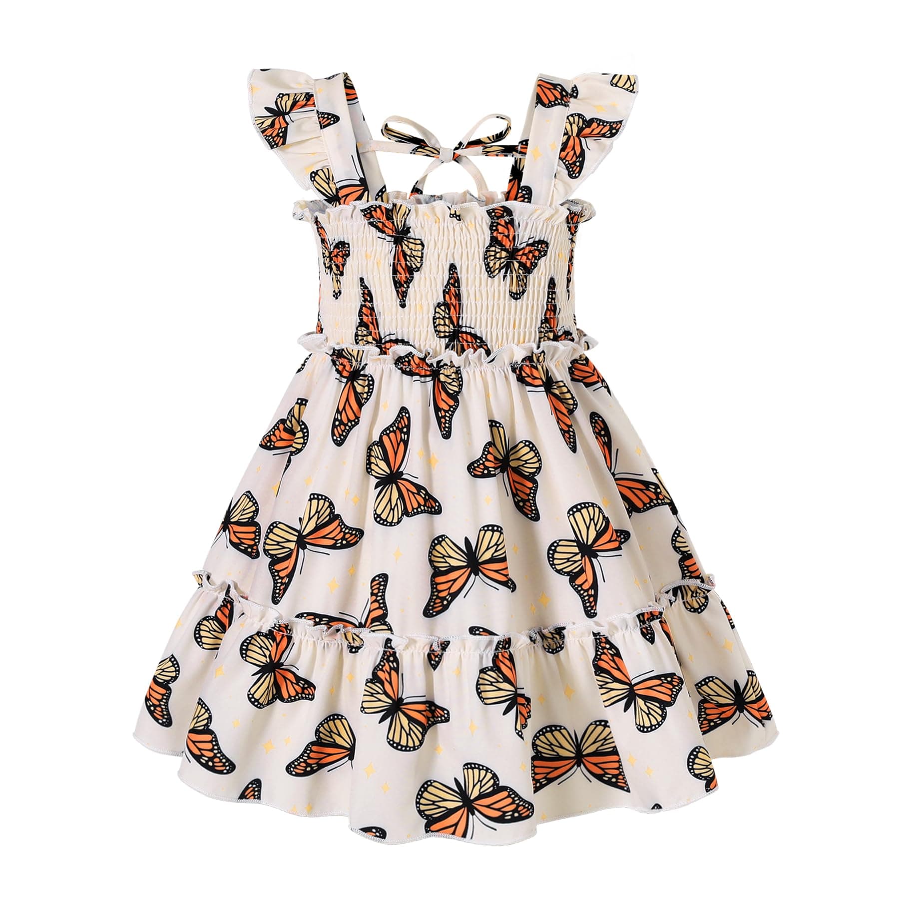 Younger Tree Girls Sleeveless Ruffle Dress Summer Beach Outfit