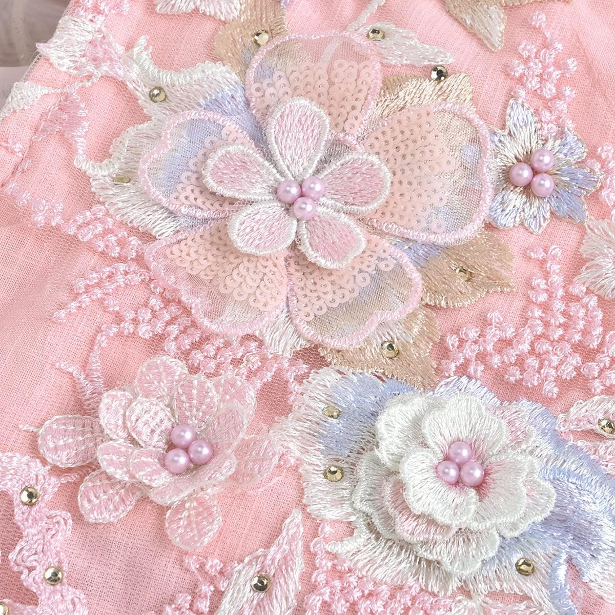 Baby Girl Lace Romper Delicate Embroidery Backless Bodysuit with Flower Headband 2pcs Cake Smash Outfit…
