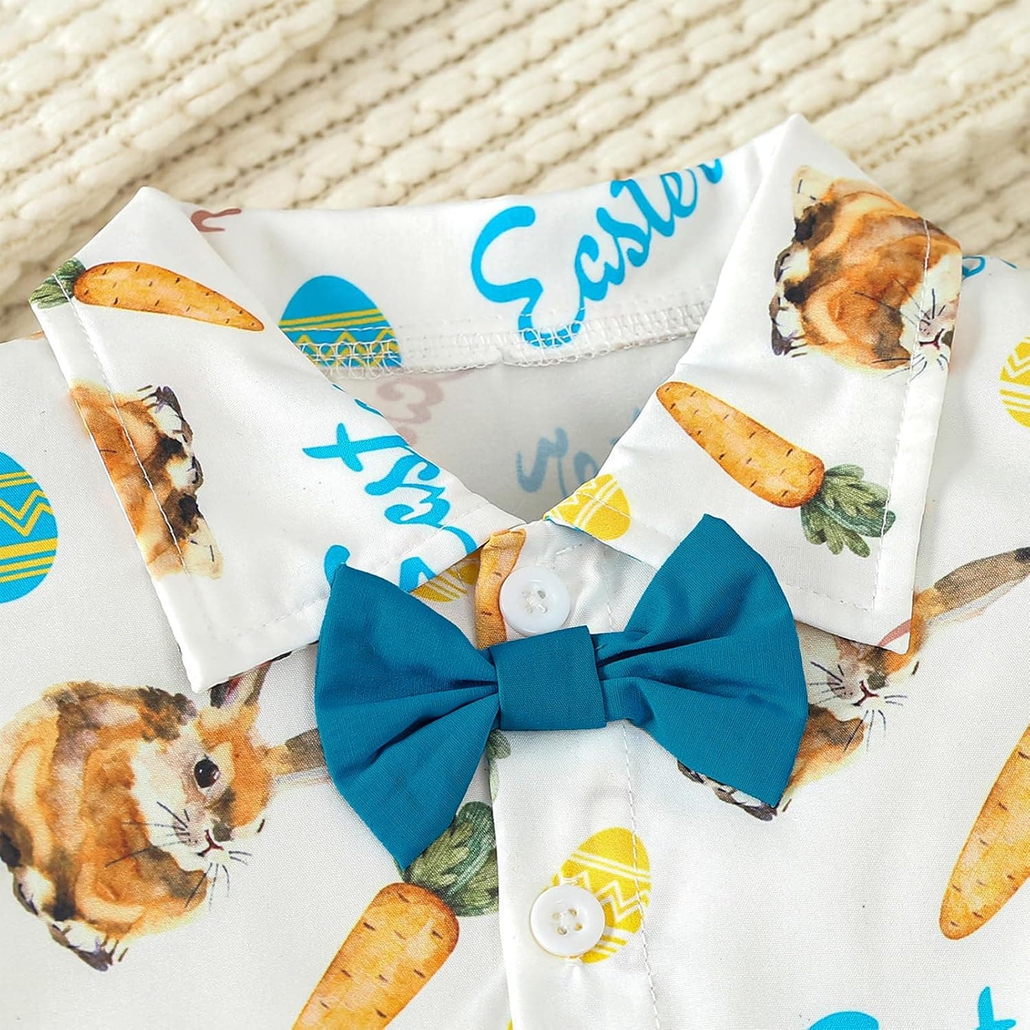 Toddler Baby Boys Valentines Day Outfit Bowtie Dress Shirt with Shorts Pants Set Birthday Cake Smash Photo Shoot