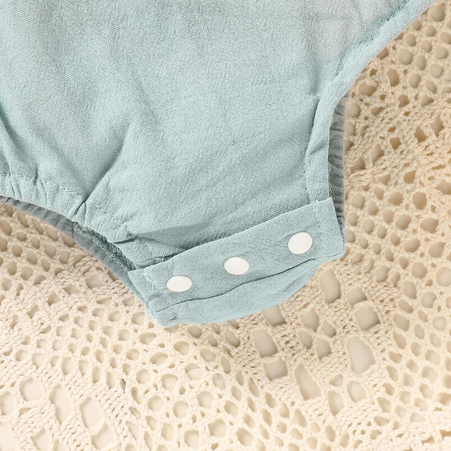 Baby Boys Girls 1st Birthday Romper Baby First Birthday Outfit Boy Solid Color Jumpsuit Cake Smash Outfit