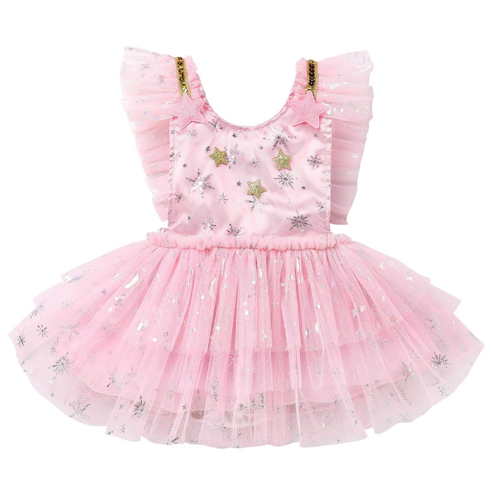 First Birthday Winter Snowflakes Princess Dress for Toddler Baby Girls