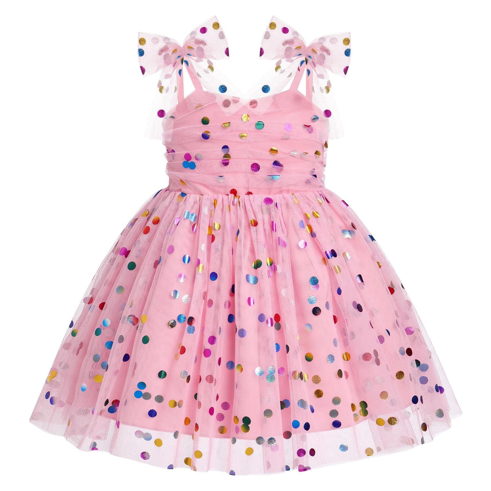 Princess Shiny Birthday Dress for Toddler Girls (1-6T)