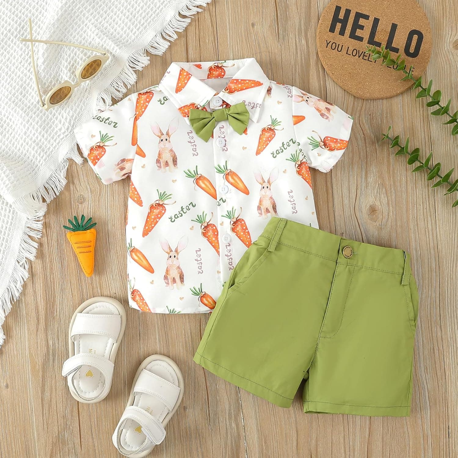 Toddler Baby Boys Valentines Day Outfit Bowtie Dress Shirt with Shorts Pants Set Birthday Cake Smash Photo Shoot