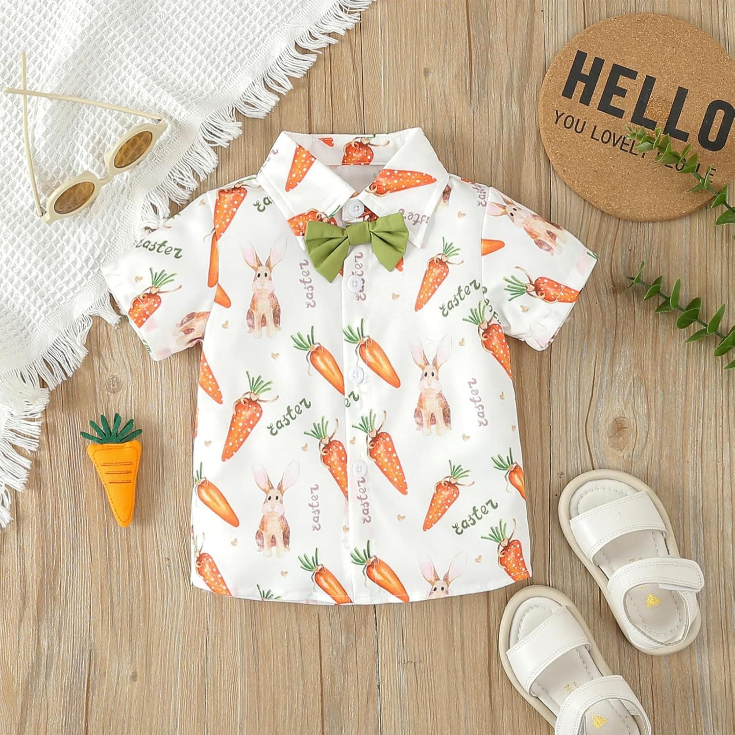 Toddler Baby Boys Valentines Day Outfit Bowtie Dress Shirt with Shorts Pants Set Birthday Cake Smash Photo Shoot