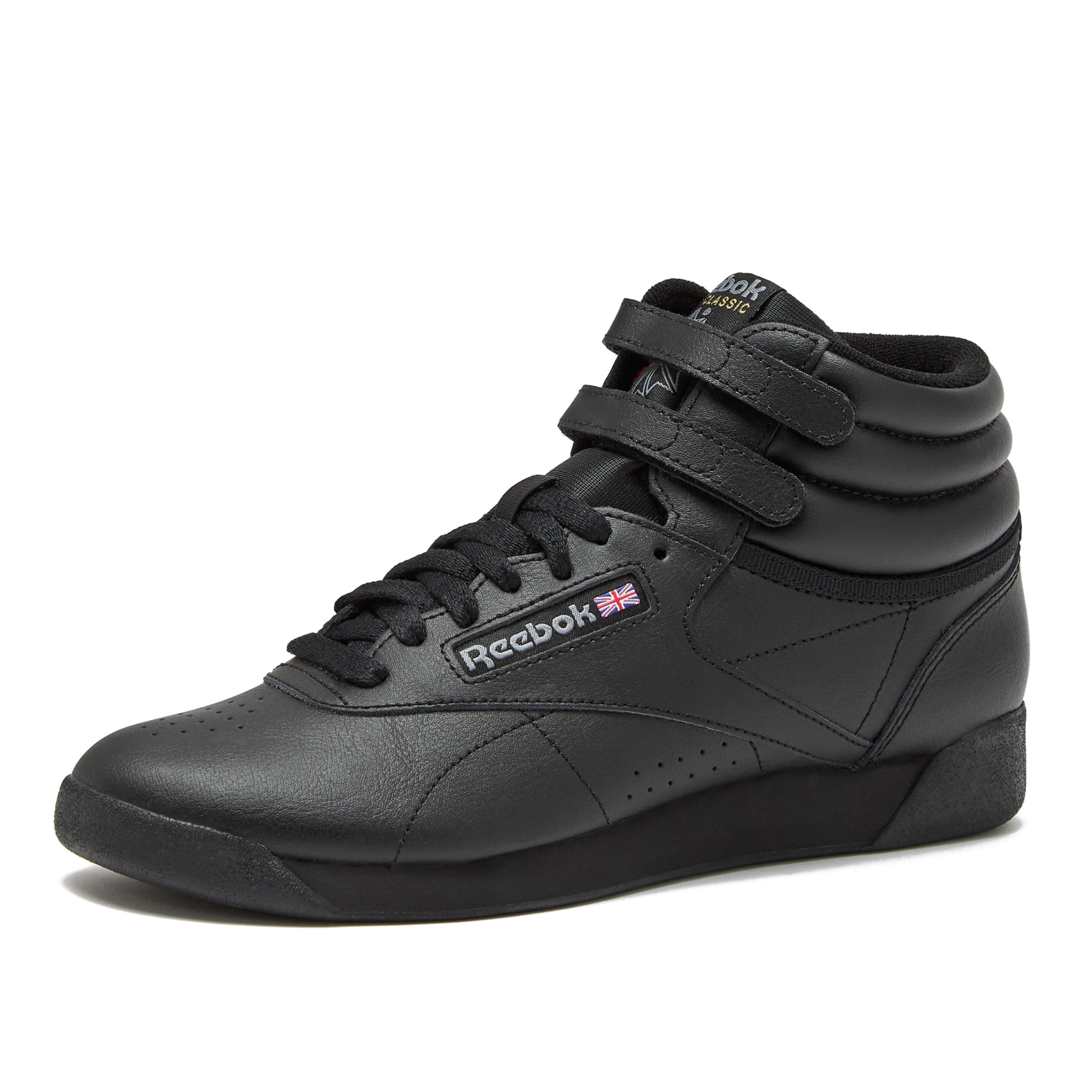 Reebok Women's Freestyle Hi Top Sneakers, Black or White, Sizes 5-12