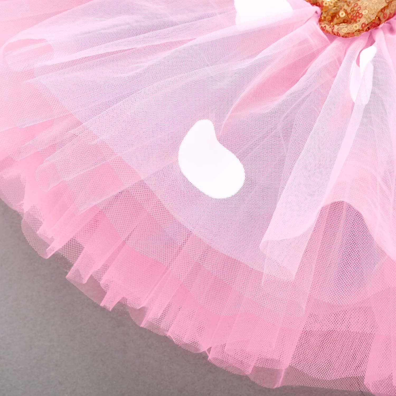 Baby Girls 1st Birthday Outfit Polka Dots ONE Romper Tutu Skirt Mouse Ears Headband Cake Smash Costume for Photo Shoot