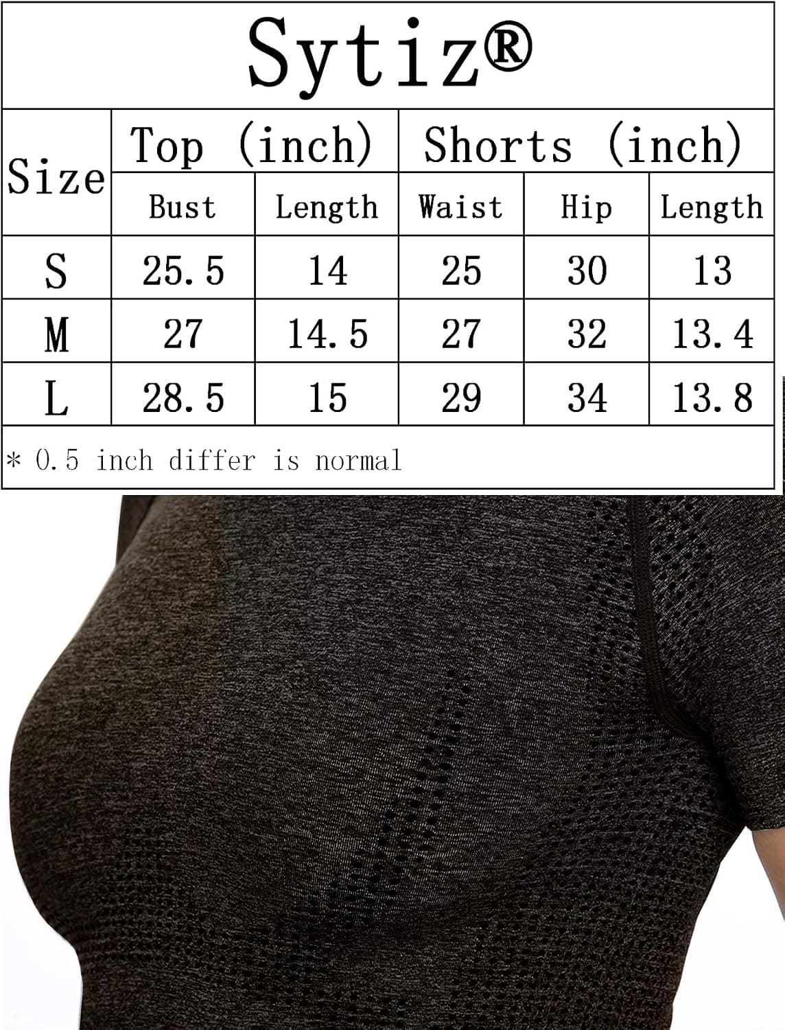 Women Seamless Yoga Outfits 2 Piece Set Workout Gym Shorts + Short Sleeve Crop Top