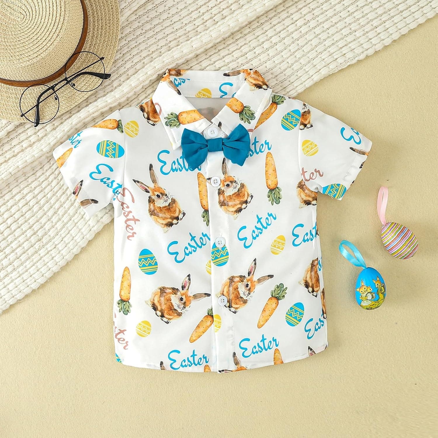 Toddler Baby Boys Valentines Day Outfit Bowtie Dress Shirt with Shorts Pants Set Birthday Cake Smash Photo Shoot