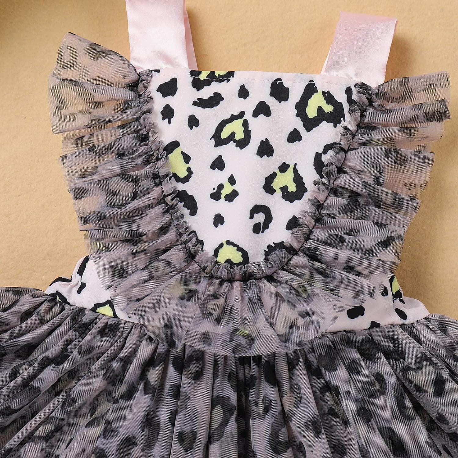 Toddler Baby Girl 1st Birthday Outfit Tulle Romper Princess Tutu Dress Crown Headband Cake Smash Photo Shoot Clothes