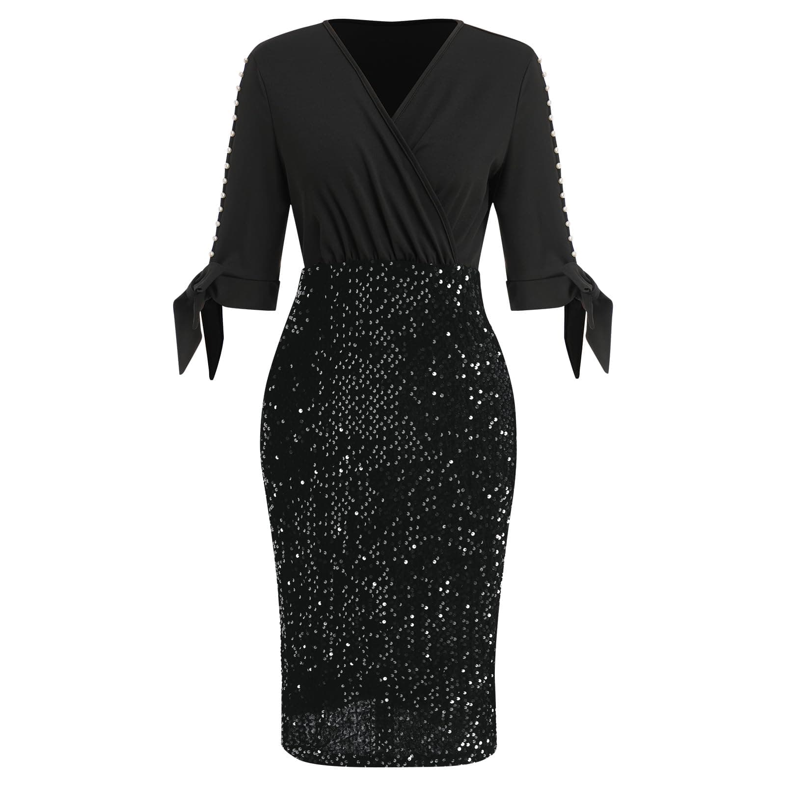 Women’s Plus Size Sparkle Sequins Cocktail Dress