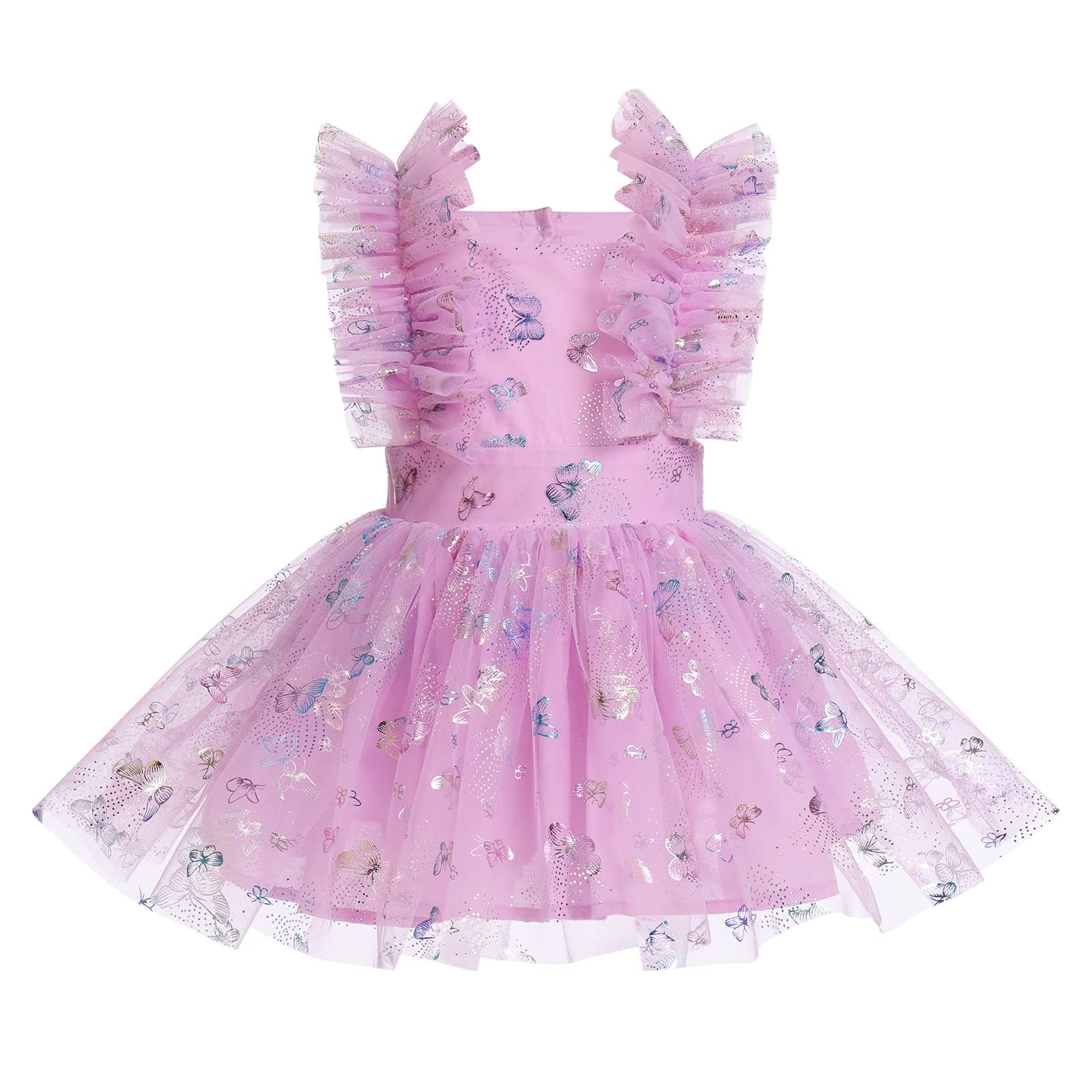 IMEKIS Newborn Baby Girl 1st Birthday Tutu Dress with Diaper Cover