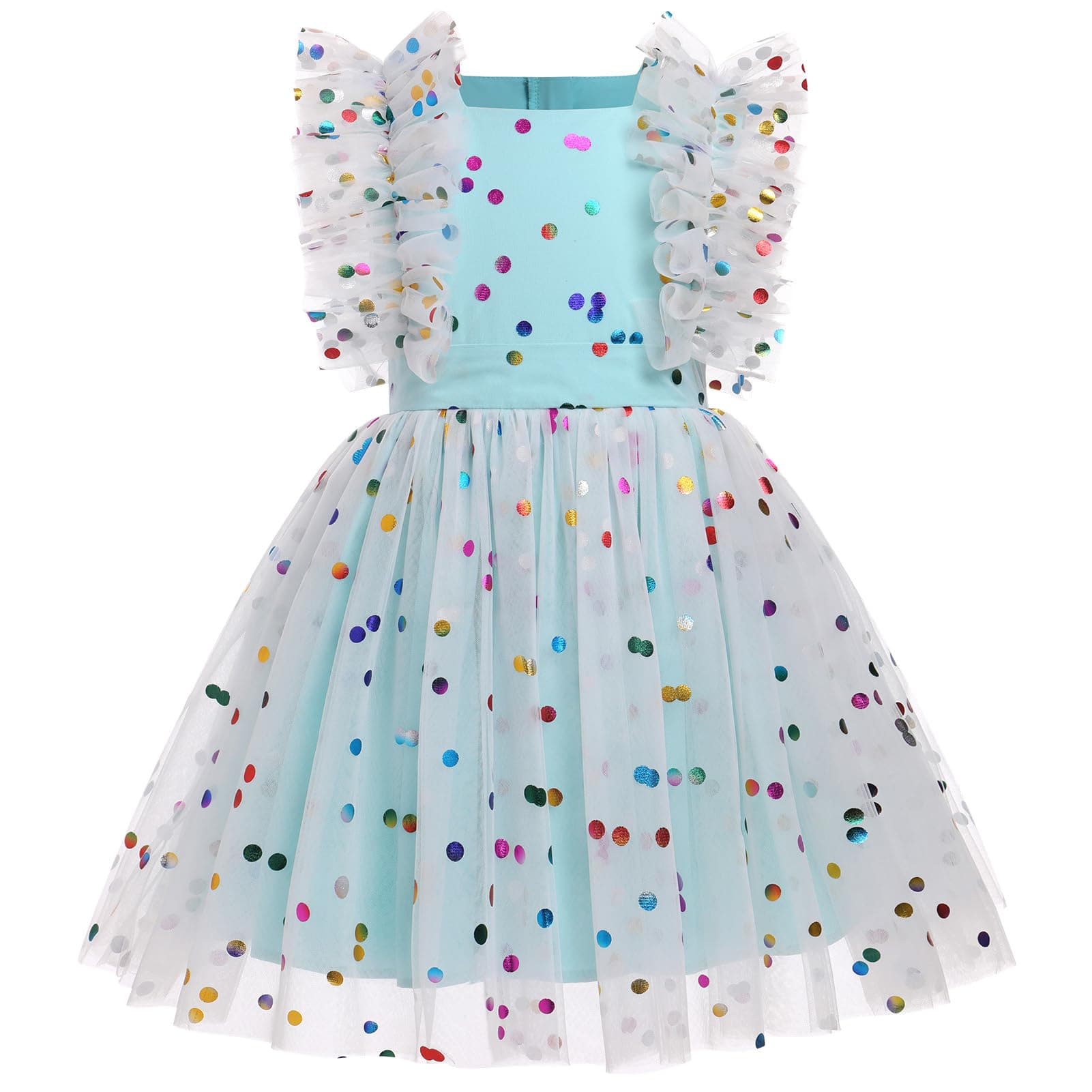 Girls Confetti Birthday Princess Dress