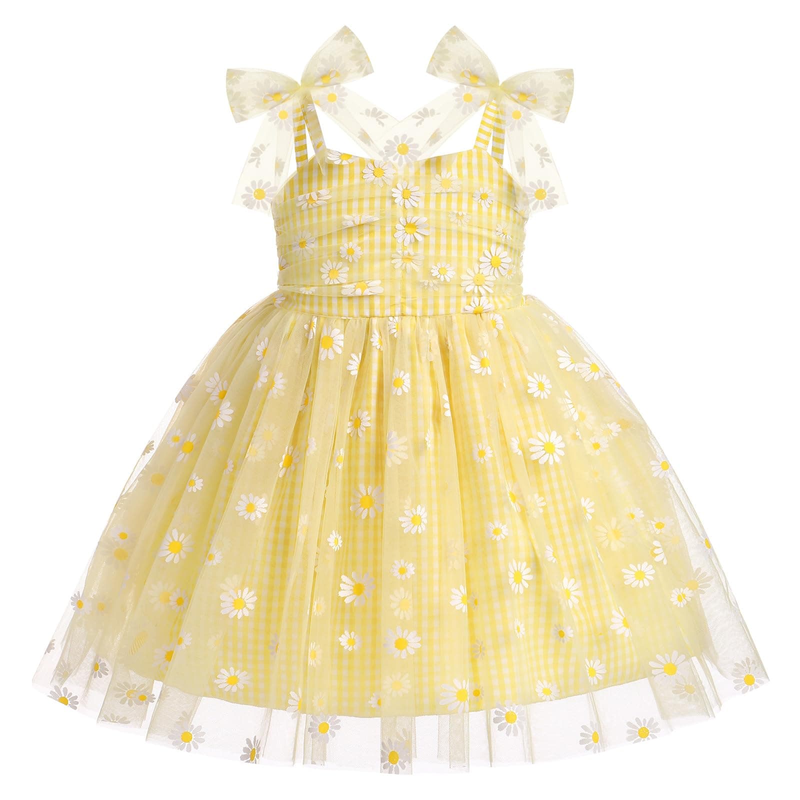 IBTOM CASTLE Toddler Sleeveless Tulle Dress for First Birthday Photo Shoot