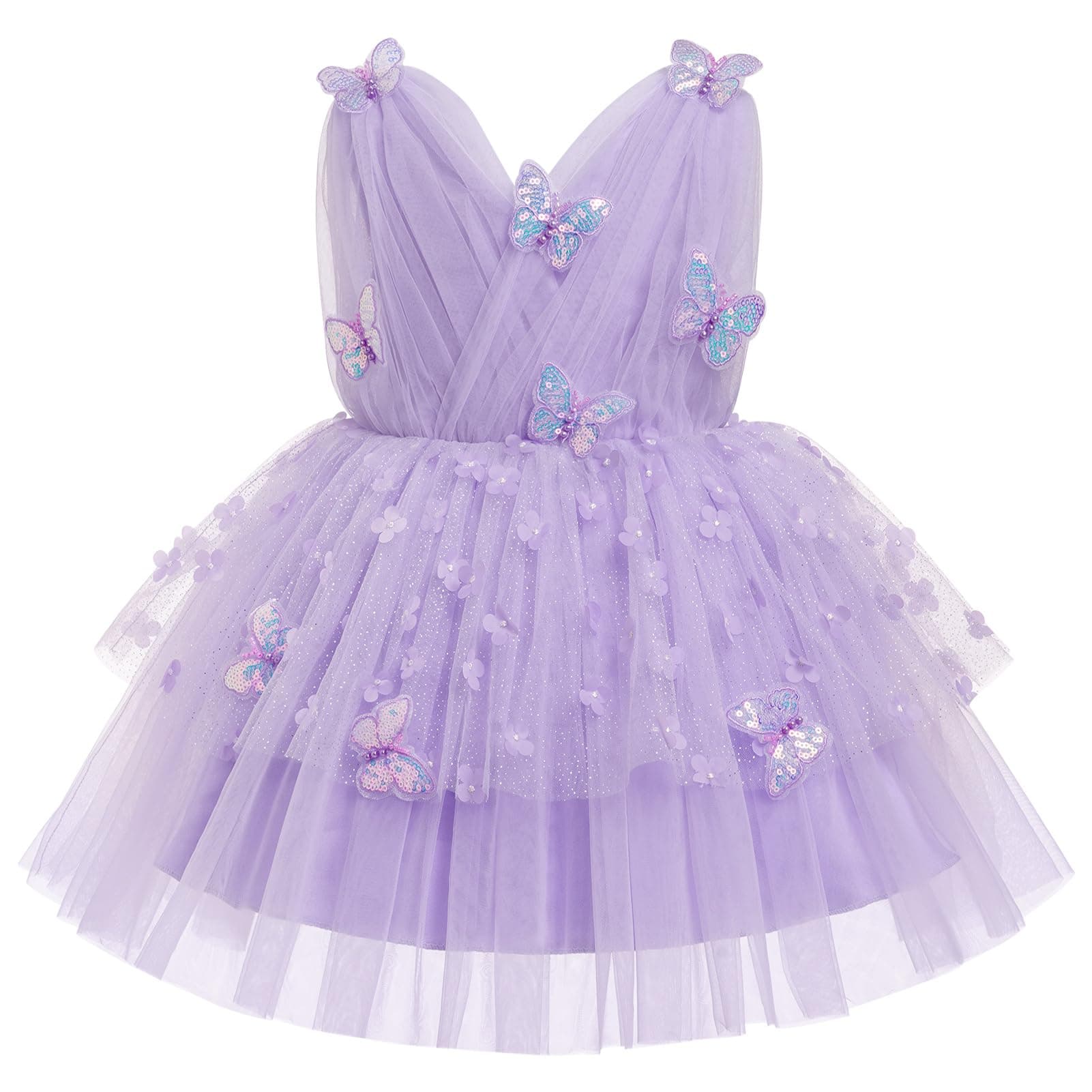 Sparkly Butterfly Toddler Dress for Special Occasions