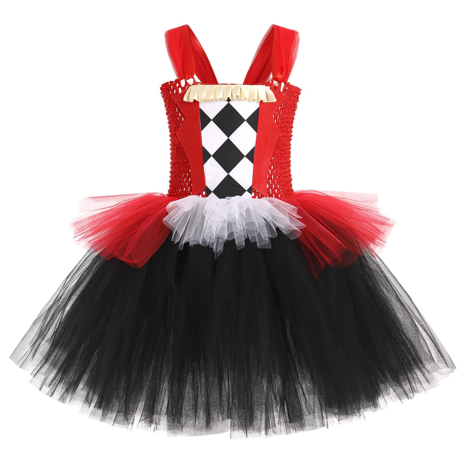 Toddler Girls Clown Costume for Halloween and Birthdays (2-12T)
